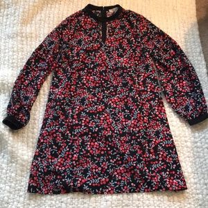 Loft split neck dress